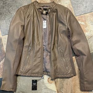 NWT Express Faux Leather Motorcycle Jacket